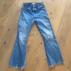 Redone Levi’s the leandra flare size 24